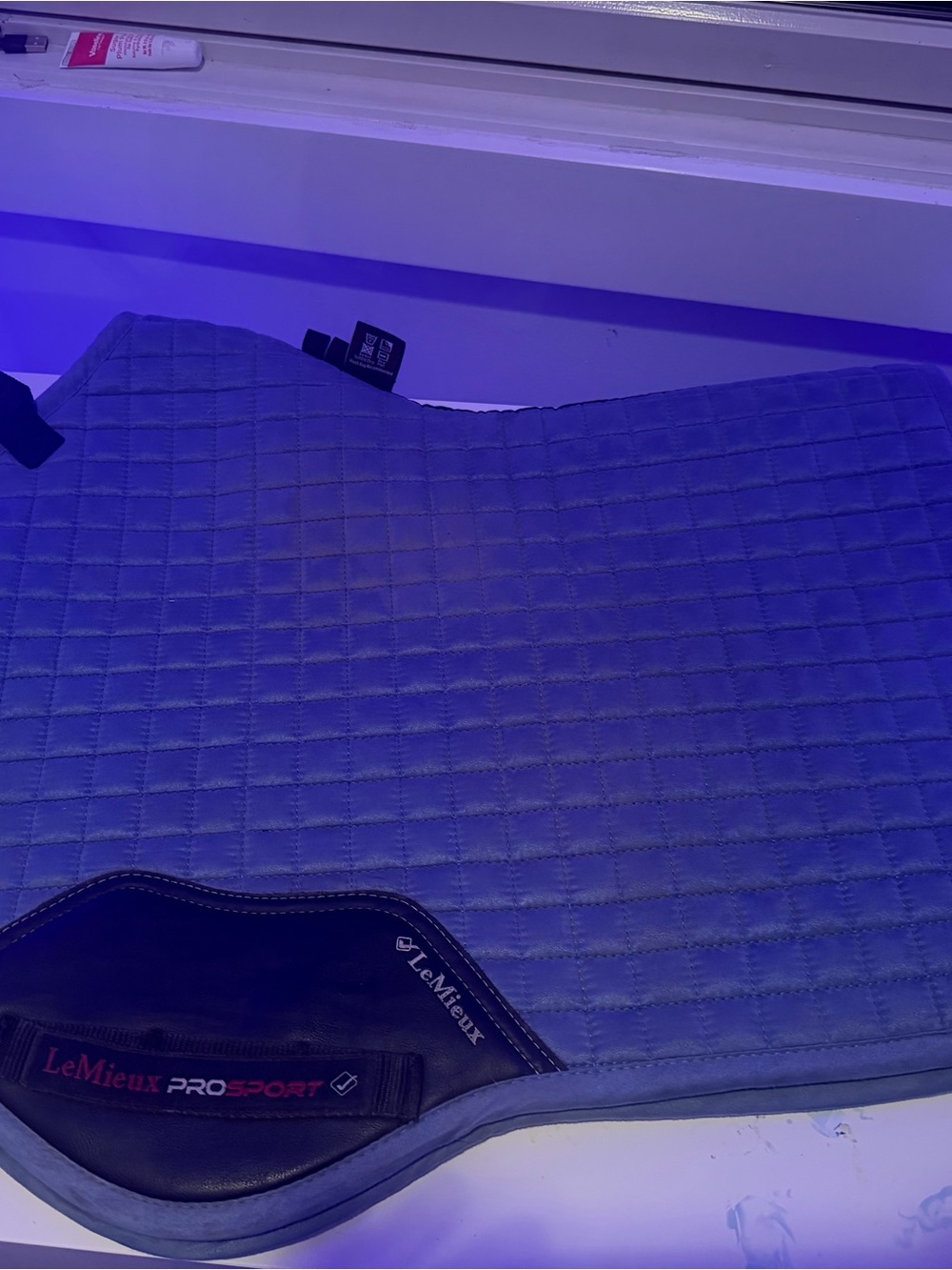 LeMieux Ice Blue saddle pad. Size S/M. I used with a size 17.5 saddle!